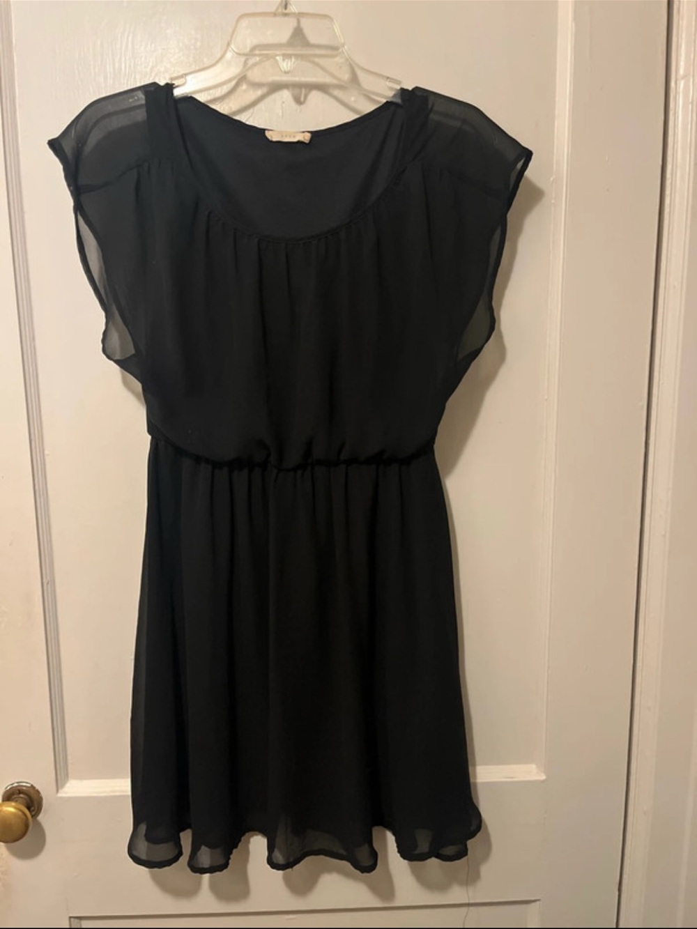 Black mesh dress